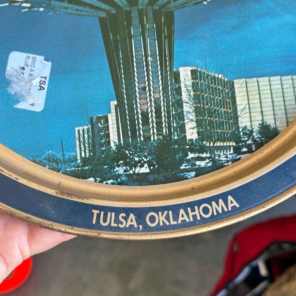 Gold Oral Roberts University Plate